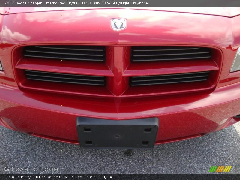 Inferno Red Crystal Pearl / Dark Slate Gray/Light Graystone 2007 Dodge Charger