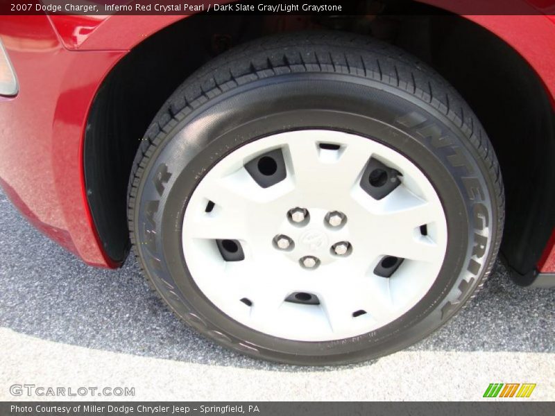Inferno Red Crystal Pearl / Dark Slate Gray/Light Graystone 2007 Dodge Charger