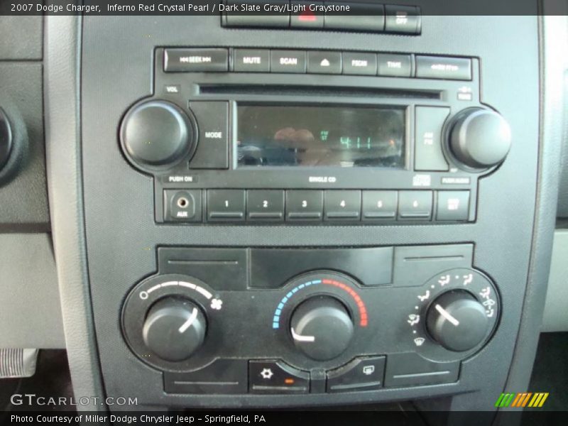 Inferno Red Crystal Pearl / Dark Slate Gray/Light Graystone 2007 Dodge Charger