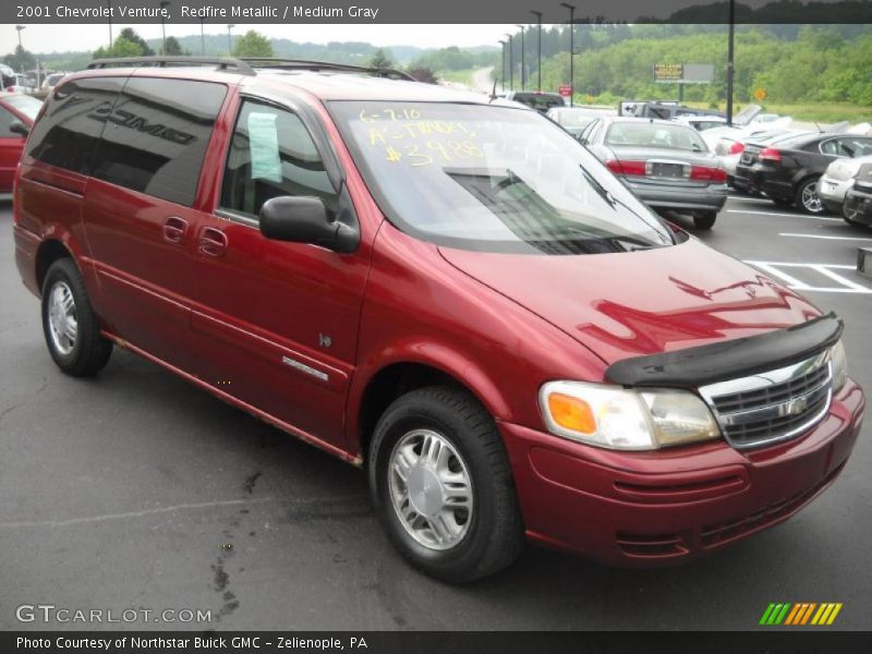 Redfire Metallic / Medium Gray 2001 Chevrolet Venture
