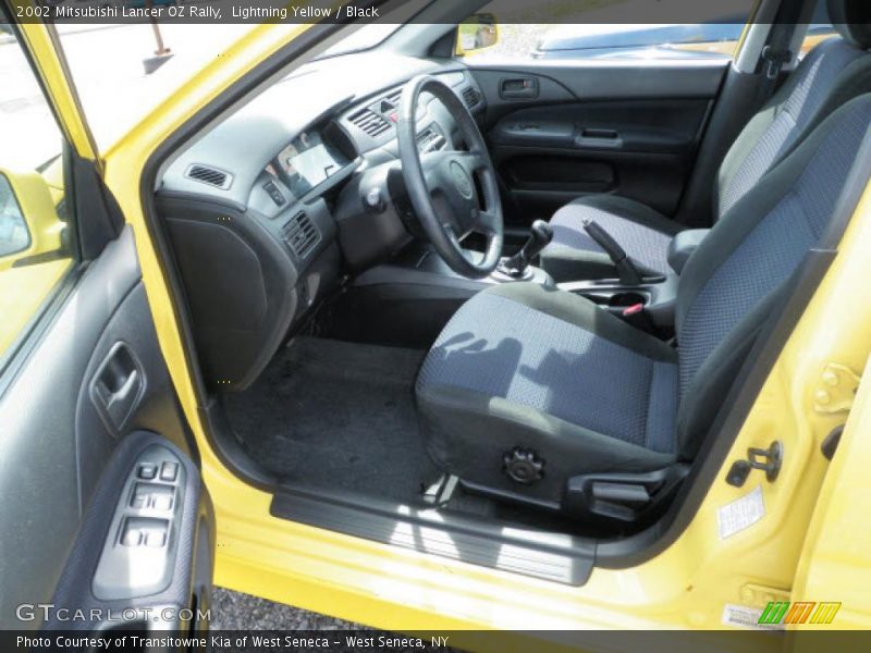 Lightning Yellow / Black 2002 Mitsubishi Lancer OZ Rally