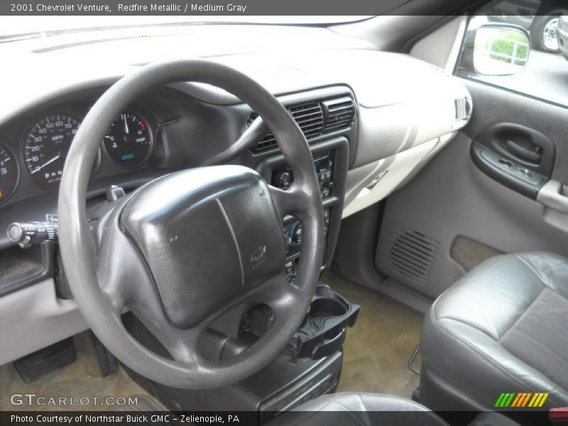 Redfire Metallic / Medium Gray 2001 Chevrolet Venture