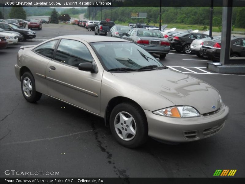 Sandrift Metallic / Graphite 2000 Chevrolet Cavalier Coupe