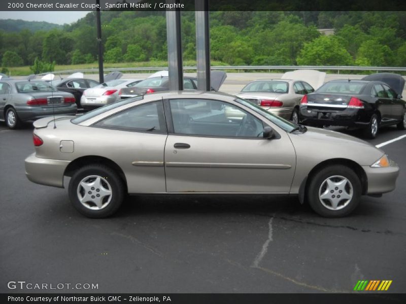 Sandrift Metallic / Graphite 2000 Chevrolet Cavalier Coupe