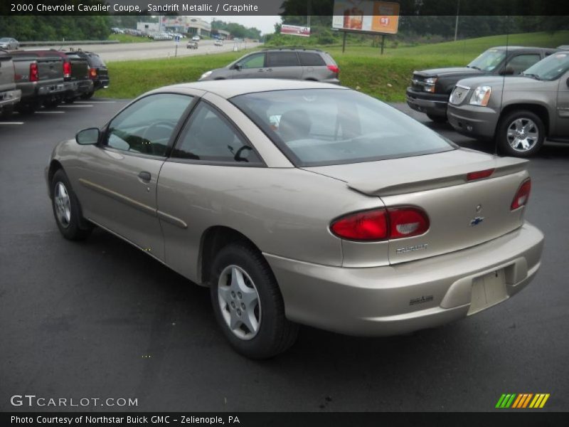 Sandrift Metallic / Graphite 2000 Chevrolet Cavalier Coupe