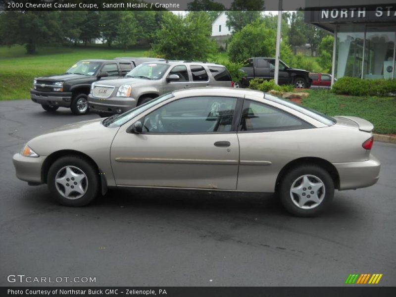 Sandrift Metallic / Graphite 2000 Chevrolet Cavalier Coupe