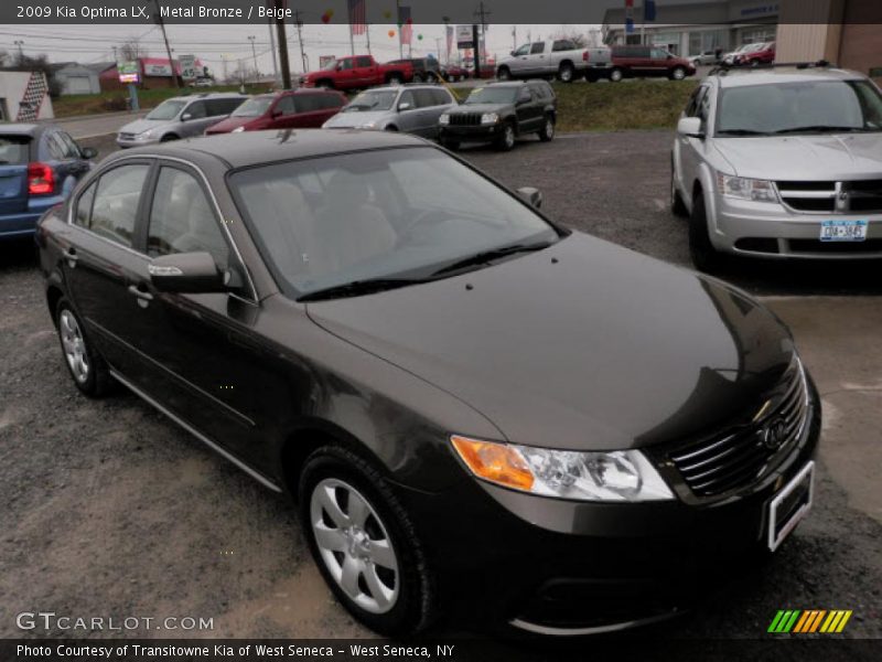 Metal Bronze / Beige 2009 Kia Optima LX