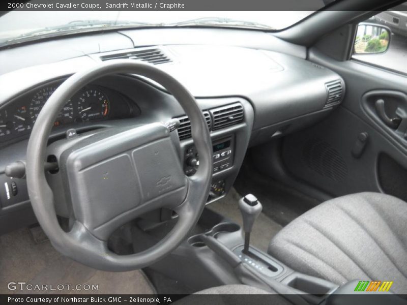 Sandrift Metallic / Graphite 2000 Chevrolet Cavalier Coupe