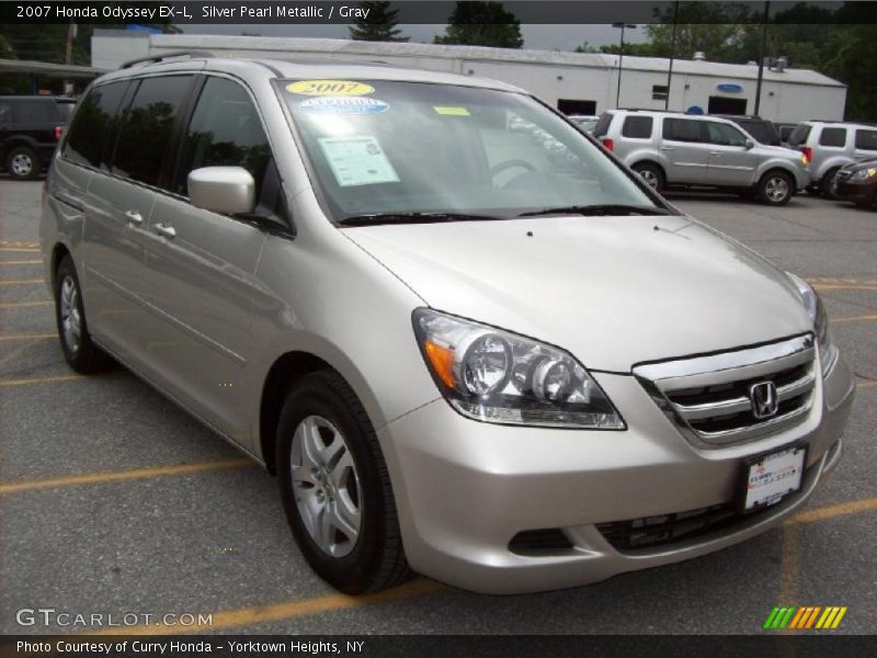 Silver Pearl Metallic / Gray 2007 Honda Odyssey EX-L