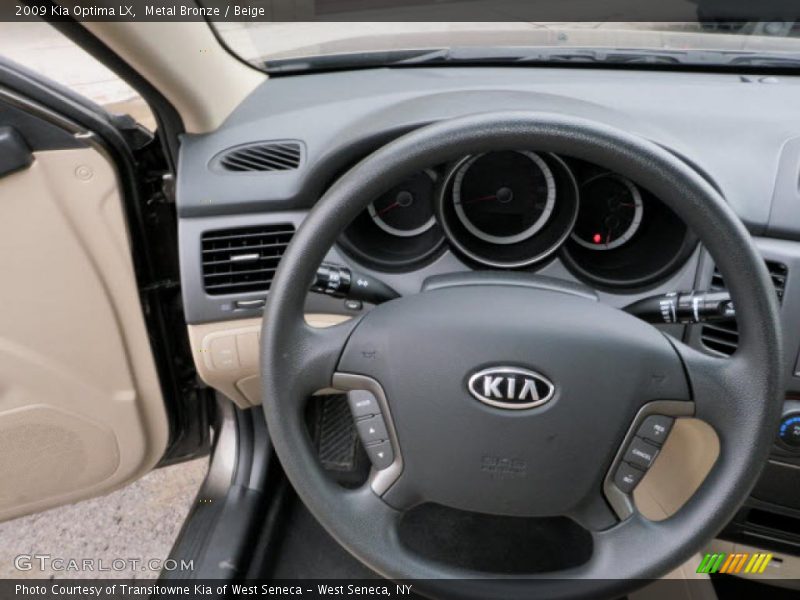 Metal Bronze / Beige 2009 Kia Optima LX