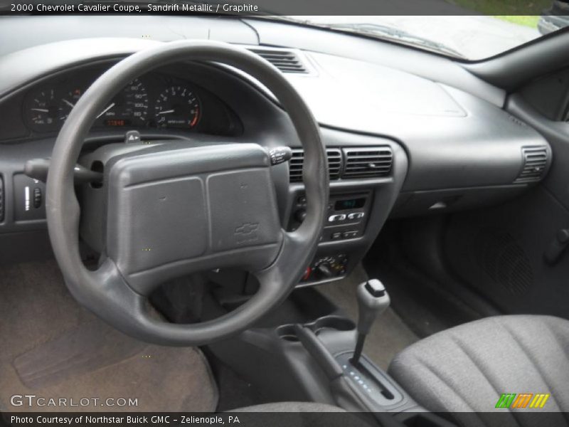 Sandrift Metallic / Graphite 2000 Chevrolet Cavalier Coupe
