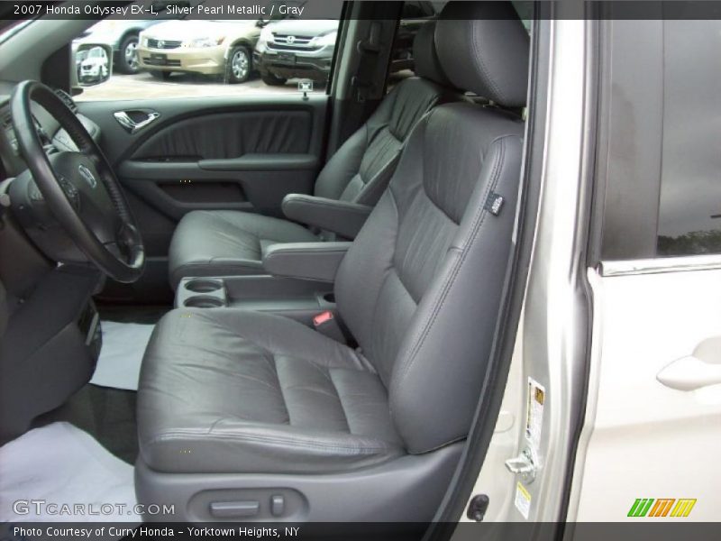Silver Pearl Metallic / Gray 2007 Honda Odyssey EX-L