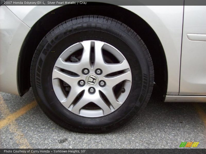 Silver Pearl Metallic / Gray 2007 Honda Odyssey EX-L