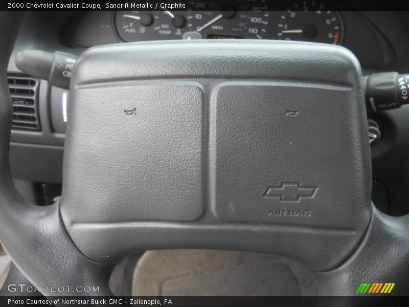 Sandrift Metallic / Graphite 2000 Chevrolet Cavalier Coupe