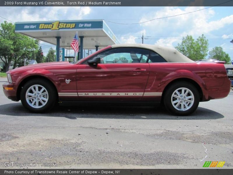 Torch Red / Medium Parchment 2009 Ford Mustang V6 Convertible