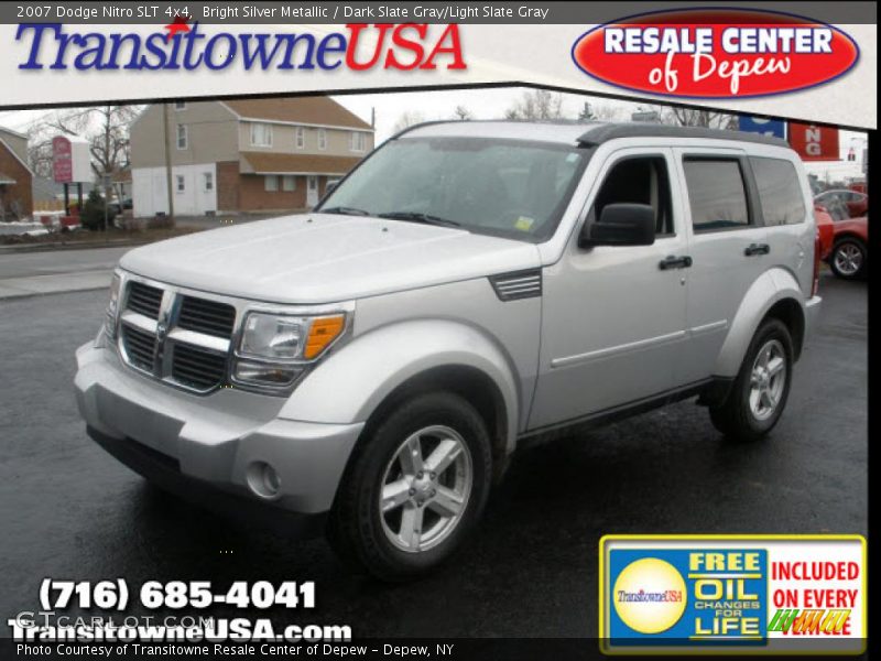 Bright Silver Metallic / Dark Slate Gray/Light Slate Gray 2007 Dodge Nitro SLT 4x4