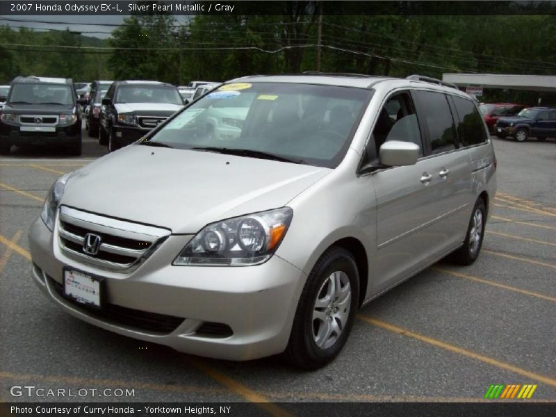 Silver Pearl Metallic / Gray 2007 Honda Odyssey EX-L