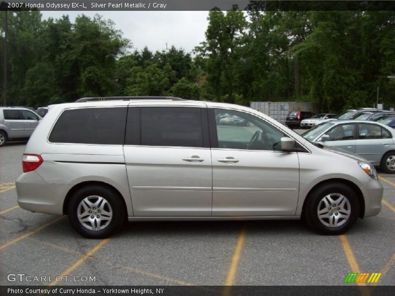 Silver Pearl Metallic / Gray 2007 Honda Odyssey EX-L