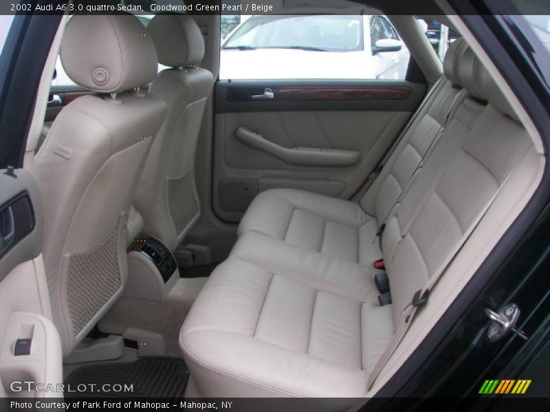 Goodwood Green Pearl / Beige 2002 Audi A6 3.0 quattro Sedan