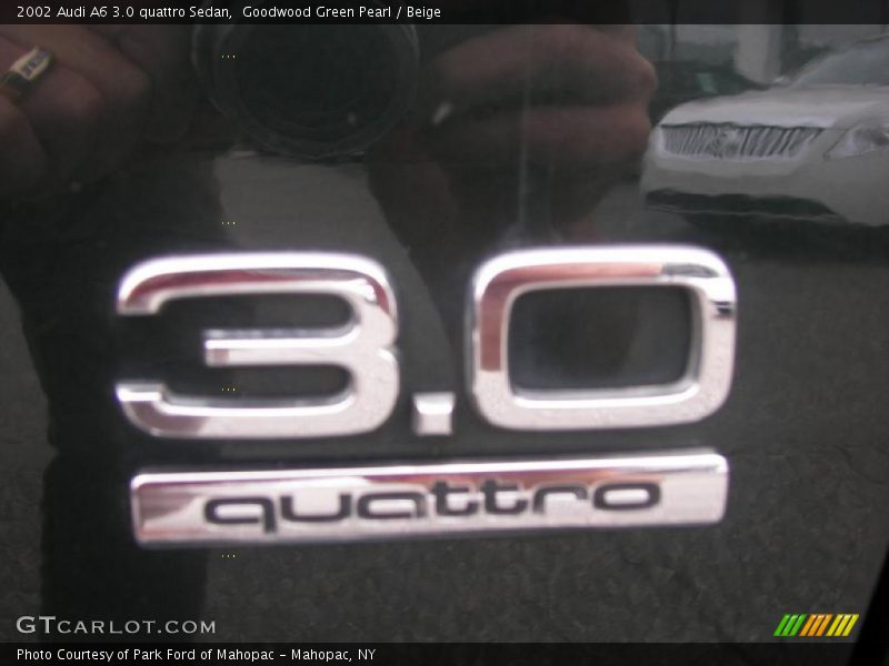 Goodwood Green Pearl / Beige 2002 Audi A6 3.0 quattro Sedan