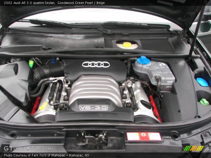 Goodwood Green Pearl / Beige 2002 Audi A6 3.0 quattro Sedan