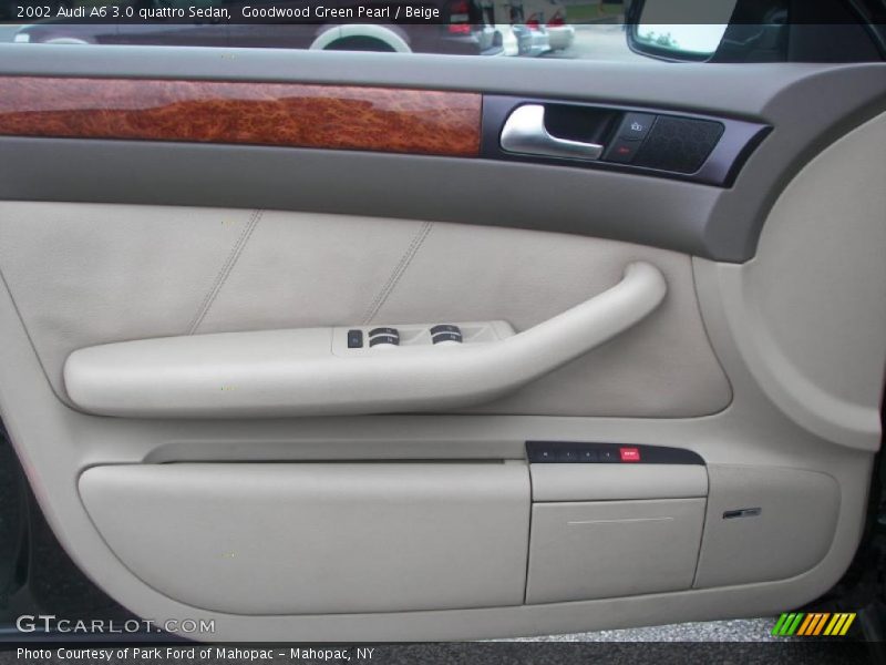 Goodwood Green Pearl / Beige 2002 Audi A6 3.0 quattro Sedan
