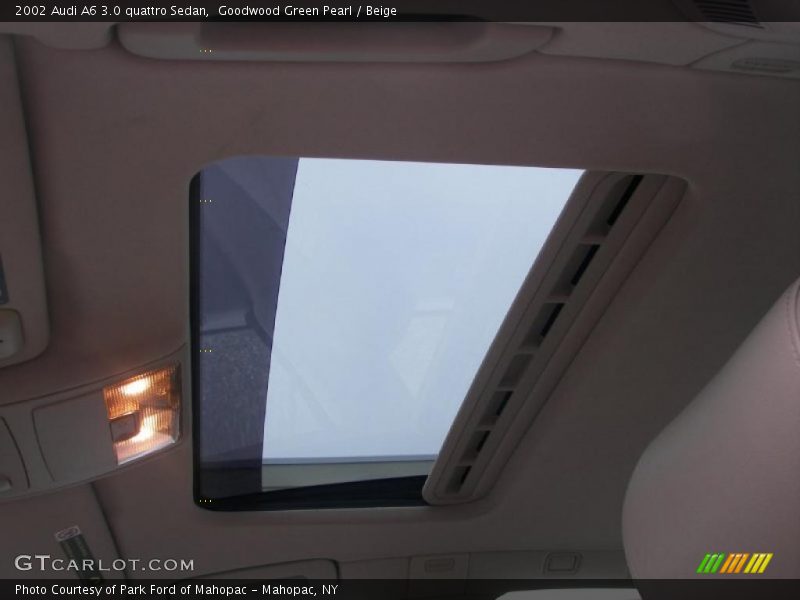 Goodwood Green Pearl / Beige 2002 Audi A6 3.0 quattro Sedan