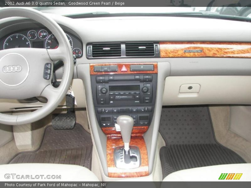 Goodwood Green Pearl / Beige 2002 Audi A6 3.0 quattro Sedan