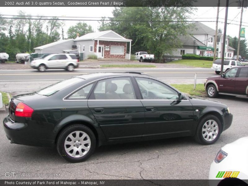 Goodwood Green Pearl / Beige 2002 Audi A6 3.0 quattro Sedan