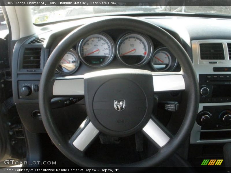 Dark Titanium Metallic / Dark Slate Gray 2009 Dodge Charger SE