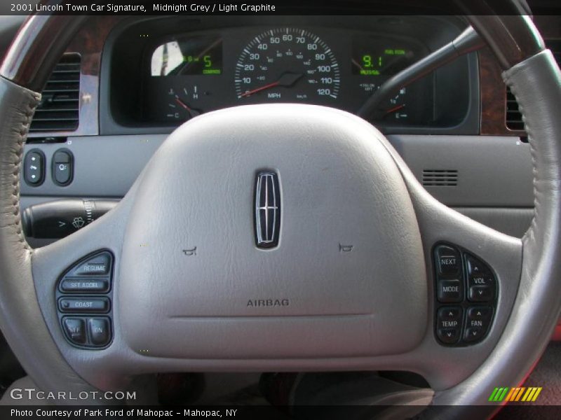 Midnight Grey / Light Graphite 2001 Lincoln Town Car Signature