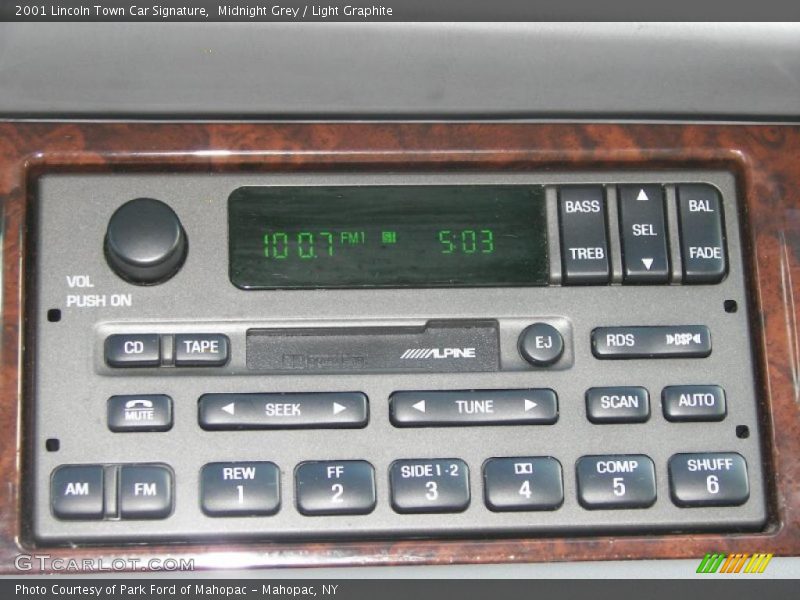 Midnight Grey / Light Graphite 2001 Lincoln Town Car Signature