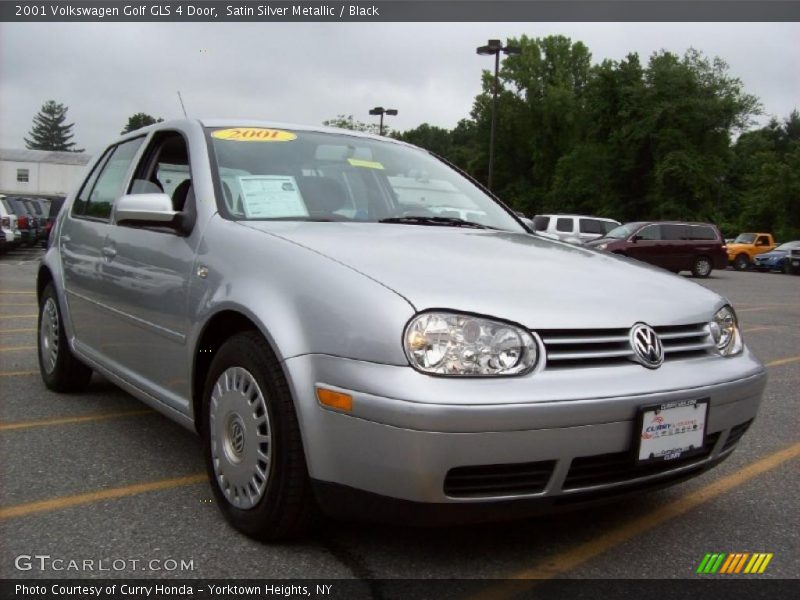 Satin Silver Metallic / Black 2001 Volkswagen Golf GLS 4 Door