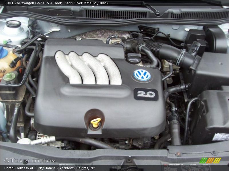 Satin Silver Metallic / Black 2001 Volkswagen Golf GLS 4 Door