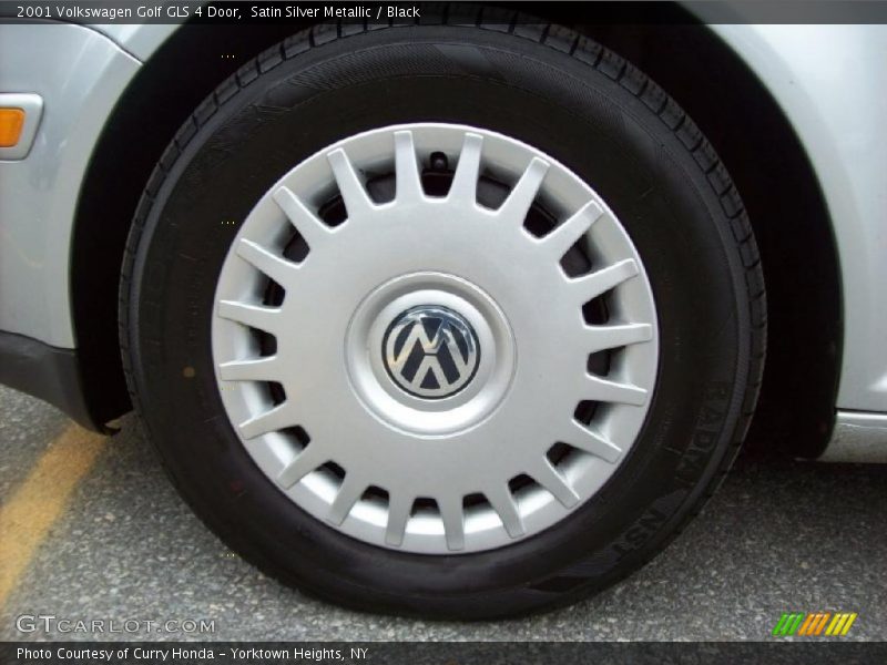 Satin Silver Metallic / Black 2001 Volkswagen Golf GLS 4 Door