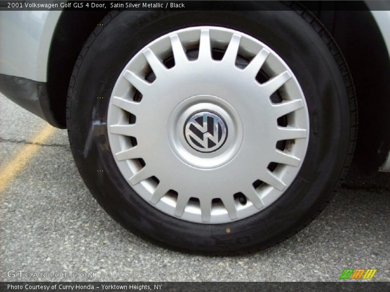 Satin Silver Metallic / Black 2001 Volkswagen Golf GLS 4 Door