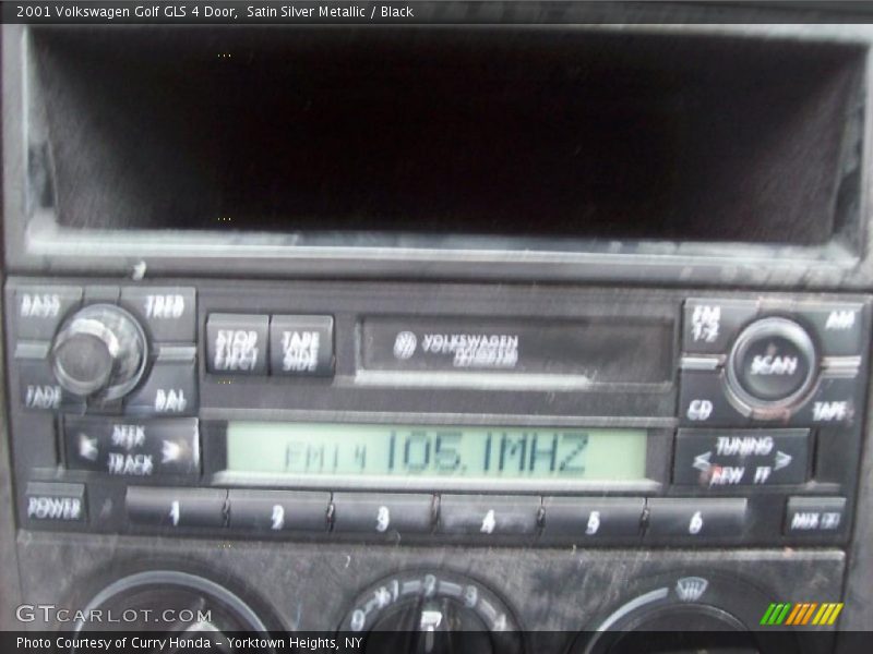 Satin Silver Metallic / Black 2001 Volkswagen Golf GLS 4 Door