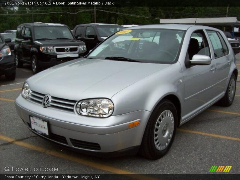 Satin Silver Metallic / Black 2001 Volkswagen Golf GLS 4 Door