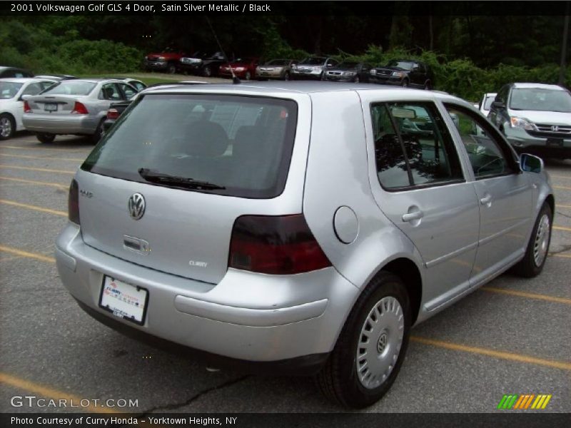Satin Silver Metallic / Black 2001 Volkswagen Golf GLS 4 Door