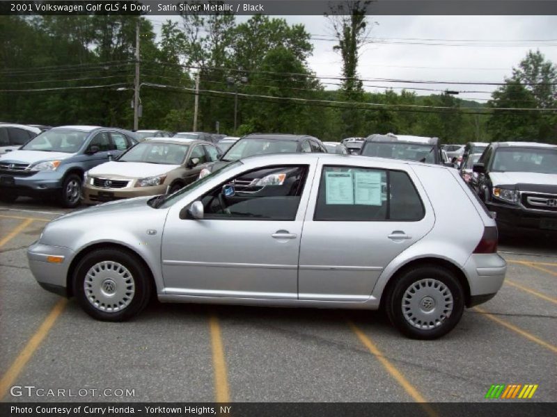 Satin Silver Metallic / Black 2001 Volkswagen Golf GLS 4 Door