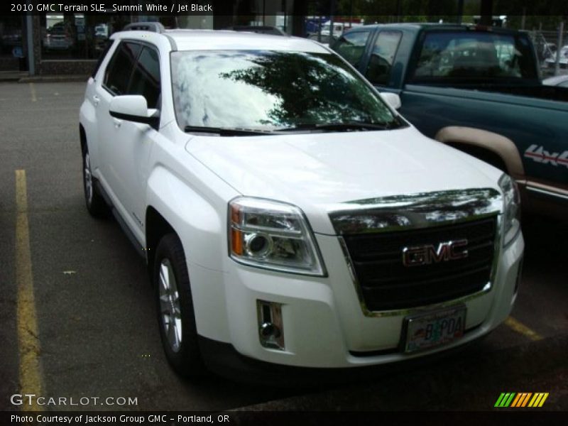 Summit White / Jet Black 2010 GMC Terrain SLE