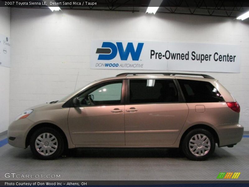 Desert Sand Mica / Taupe 2007 Toyota Sienna LE