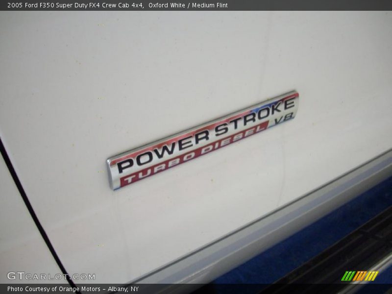 Oxford White / Medium Flint 2005 Ford F350 Super Duty FX4 Crew Cab 4x4