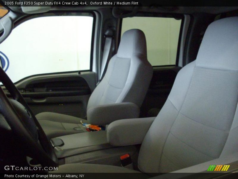 Oxford White / Medium Flint 2005 Ford F350 Super Duty FX4 Crew Cab 4x4