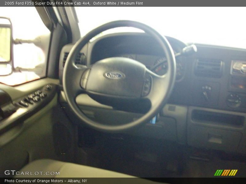 Oxford White / Medium Flint 2005 Ford F350 Super Duty FX4 Crew Cab 4x4