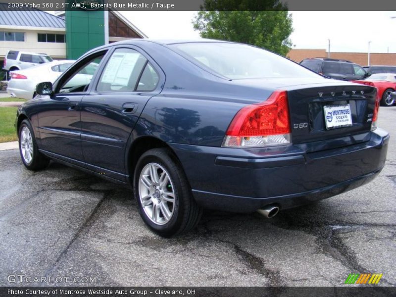 Barents Blue Metallic / Taupe 2009 Volvo S60 2.5T AWD