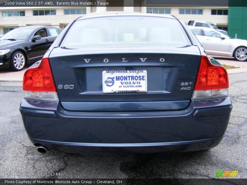 Barents Blue Metallic / Taupe 2009 Volvo S60 2.5T AWD