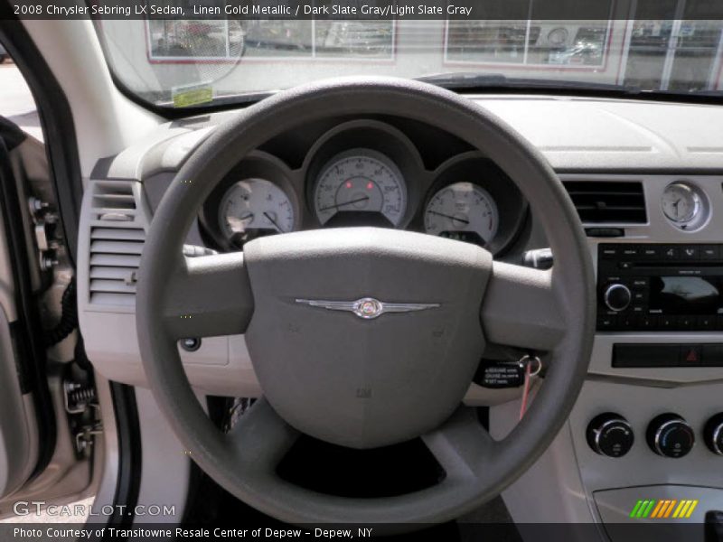 Linen Gold Metallic / Dark Slate Gray/Light Slate Gray 2008 Chrysler Sebring LX Sedan