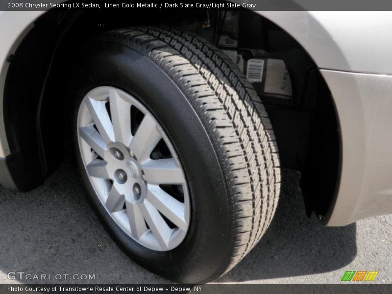 Linen Gold Metallic / Dark Slate Gray/Light Slate Gray 2008 Chrysler Sebring LX Sedan