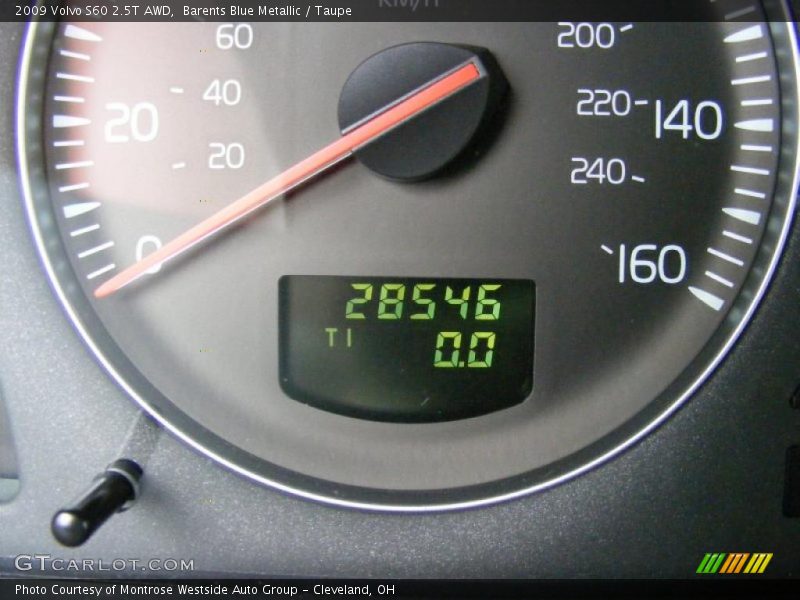 Barents Blue Metallic / Taupe 2009 Volvo S60 2.5T AWD